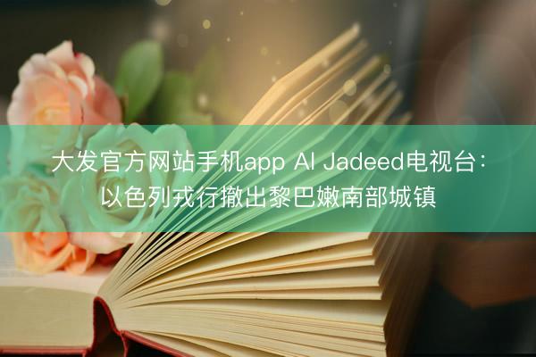 大发官方网站手机app Al Jadeed电视台：以色列戎行撤出黎巴嫩南部城镇